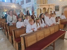 Pielgrzymka dzieci pierwszokomunijnych z parafii pw. św. Barbary z Prusicka, przewodniczył ks. Jan Spyrka, 30.05.2026