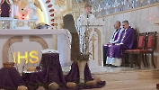 Rekolekcje Wielkopostne przewodniczy ks.Tomasz Chudy wikariusz z Parafii Podwyższenia Krzyża Świętego z Częstochowy. Kiermasz Wielkanocny, 6.04.2025_4